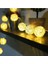 Rattan 20 Top LED Işık 2 mt - 20 Adet Örgü Işık Topu Pilli 2 Metre Gün Işığı 2 Kademe 3