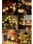 Rattan 20 Top LED Işık 2 mt - 20 Adet Örgü Işık Topu Pilli 2 Metre Gün Işığı 2 Kademe 4