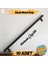 Çubuk 10 Adet Siyah Metal Kulp ( 384 mm-38.4 cm) Mobilya Mutfak Çekmece Dolabı Kulpları 1
