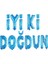Mavi Puantiyeli Iyiki Doğdun Folyo Doğum Günü Partisi Mavi Puantiyeli Renk Folyo Balon 1