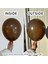 Gemar 15 Adet Balon Metalik Kahverengi 5