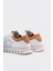 Zaha Beyaz Deri Süet Kadın Hafif Sneaker 3