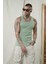 Slim Fit Kaşkorseli Esnek Düz Erkek Sporcu Atlet 1