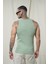 Slim Fit Kaşkorseli Esnek Düz Erkek Sporcu Atlet 5