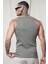 Slim Fit Kaşkorseli Esnek Düz Erkek Sporcu Atlet 5