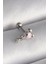316L Çelik Gümüş Renk Zirkon Taş Detay Pembe Kalp İşleme Tragus Piercing 1