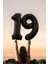 Siyah 19 Rakam Folyo Balon 80 cm 4