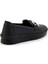 Siyah Kadın Loafer Ayakkabı K01536194009 3
