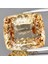 17.75 Ct 15.5x13.5 mm Vvs Cushion Concave Natural Champagne Topaz Gemstone, Brazil 1