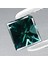 0.18 Ct 3x3 mm Square Natural Fancy Bluish Green Diamond Gemstone, Africa 1