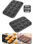 ( 2'li Kek Pişirme Seti ) 12'li Lmetal Muffin Kek Kalıbı+ 100 Adet Renkli Cupcake Kek Kalıbı 2