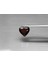 1.34 Ct 7x6.4 mm Heart Natural Orangish Red Spessartite Garnet, Namibia 1