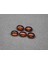 5pcs Lot 4.93 Ct T.w Oval Cabochon Natural Orange Spessartite Garnet, Nigeria 1