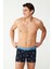 80484 Erkek Lacivert Modal Tekli Boxer 1