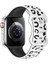 Watch 38-40-41-Watch 10 42MM Uyumlu Leopar Desenli Yüksek Kaliteli Leopar Silikon Kordon 3