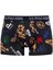 80476 Erkek Lacivert-Desenli Pamuklu 2 Li Boxer 2