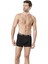 360 Erkek Grı-Lacıvert-Sıyah Modal 3'lü Boxer 5