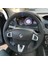 Fluence Araca Özel Direksiyon Kılıfı (Karbon Alcantra Mavi Yüzük) 2