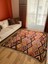 183X200 cm Siyah ve Sarı Renkli Geometrik Desenli Kilim, El Dokuma Vintage Kilim, Modern Bohem Ev Dekoru 2