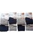 Erkek boxer pamuklu cotton 8'li ekonomik paket lacivert/gri çift renkli slim fit esnek yumuşak penye BGL8-2S 3