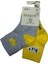 Biorganic Hi Kız 2'li Çorap 68403 Gri Sarı 1