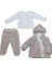 Pretty Moments 3'lü Bebe Takım 73339 Ecru Pink 1