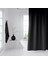 Banyo Duş Perdesi Siyah 120X200 Perde Borusu Askı Aparatı 90X130 Hediyeli Siyah 2