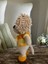 LotusHobiEvi Amigurumi Yelekli Şirin Köpüş 22CM Oyuncak 3