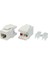 Uranıum KJ-UC6-18044 Cat6 Utp 180 Derece Keystone Jack Beyaz Renk 1