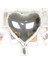 Kalp Uçan Balon Folyo Mor 80 cm 32 Inç 1