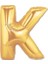 K Harf Folyo Balon Altın Renk 40 Inç 1