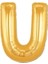 U Harf Folyo Balon Altın Renk 40 Inç 1