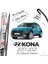 Bosch Eco Ön Silecek Takımı Hyundai Kona 2017-2021 ile Uyumlu 2