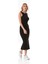 Basic Fitilli Halter Yaka Yırtmaçlı Elbise 4