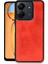 Realme C65 Uyumlu Kılıf Kamera Korumalı Gerçek Deri Işlemeli Elde Kaymaz Yumaşak Slikon Kapak 1
