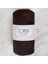 Polyester Soft Macrame Koyu Kahverengi El Örgü Ipi - LM034 - 34440 1