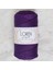 Polyester Soft Macrame Koyu Mor El Örgü Ipi - LM037 - 34442 1
