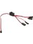 1 Adet Rc Servo Uzatma 1 Ila 4 Y Tel Kablo LED Işık Kontrolü Güç Anahtarı Jr Futaba Rc Modeli (Yurt Dışından) 1