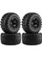 4 Adet 105MM 1.9 Jant Lastik Seti 1/10 Rc Paletli Araba Traxxas Trx4 RC4WD D90 Eksenel SCX10 Iı Iıı,b,siyah (Yurt Dışından) 1
