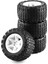 4 Adet 105MM 1.9 Jant Lastik Seti 1/10 Rc Paletli Araba Traxxas Trx4 RC4WD D90 Eksenel SCX10 Iı Iıı,b,siyah (Yurt Dışından) 2