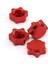 Adet Alüminyum Jant Göbeği Kapağı Anti-Toz Kapağı 17MM Altıgen Somun 1/8 Rc Araba Için, Kırmızı (Yurt Dışından) 1