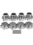 4 Adet/takım 1/8 Rc Model Araba 17 mm Metal Kaplin Ile Toz Kapağı Hpı Hsp 94762 9408 1/8 Rc Araba Parçaları Gümüş (Yurt Dışından) 1