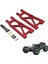 Metal Arka Alt Kollar Arka Süspansiyon Kolları Zd Racing Dbx-10 DBX10 1/10 Rc Araba Yükseltme Parçaları Aksesuarları, Kırmızı (Yurt Dışından) 3