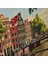 Deco Amsterdam Houses Tablo - Renkli - 50X70 cm 4
