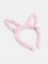 LED Işıklı Peluş Pofuduk Tavşan Kulak Tavşan Taç Pembe 17 x 23 cm 5
