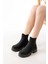 Siyah Zümrüt Lastikli Günlük Kadın Bot 2