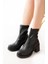 Siyah Günlük Kalın Topuklu Kadın Bot 4