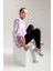 Unisex Çocuk Lila-Pembe Hakiki Deri Anatomik Sneakers Bot 1