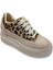 186-25 Süet Taşlı Leopar Dolgu Topuk Kadın Sneaker 1