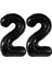 Siyah 22 Rakam Folyo Balon 1